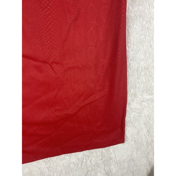 BCBG Paris Womens Red Strapless Dress Size 6 Snake Print - Picture 3 of 9